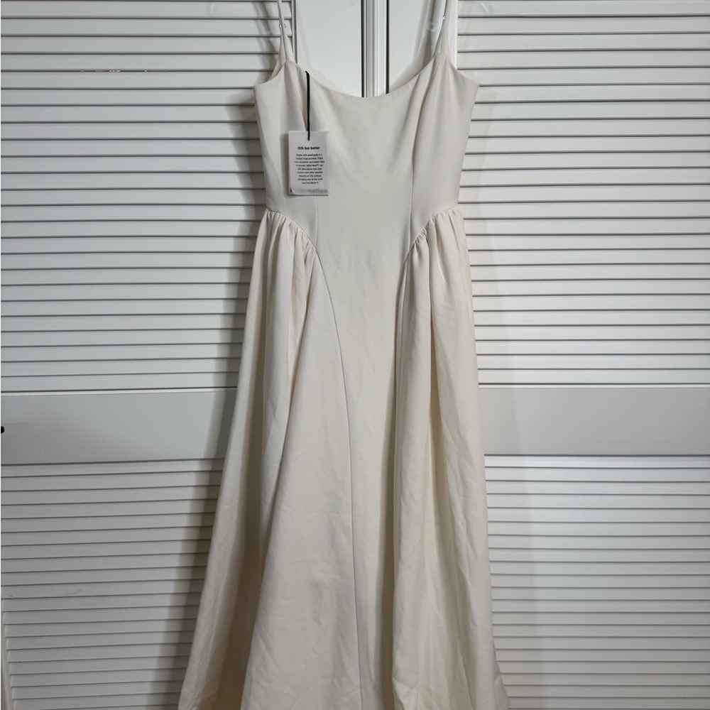 Reformation Bonie Dress Fior Di Latte Brand New w/Tags - Picture 8 of 8